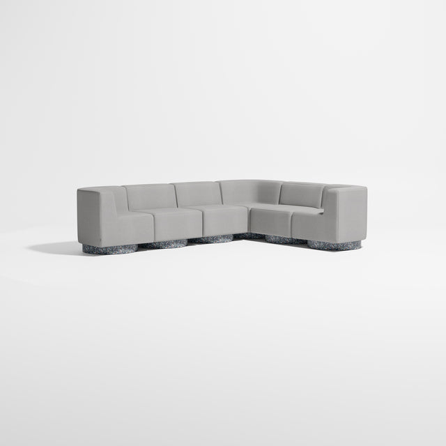 Confetti Modular Lounge - 6 Seater Corner Left | Recycled Plastic Base | Gibson Karlo | Design By Them ** Kvadrat Autumn 0131