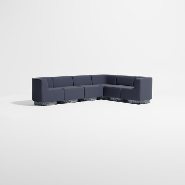 Confetti Modular Lounge - 6 Seater Corner Left | Recycled Plastic Base | Gibson Karlo | Design By Them ** Kvadrat Canvas 2 0794