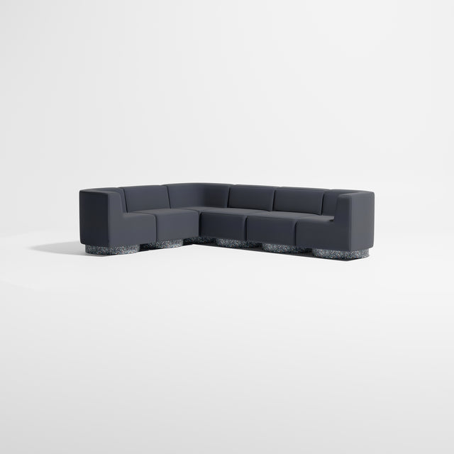 Confetti Modular Lounge - 6 Seater Corner Right | Recycled Plastic Base | Gibson Karlo | Design By Them ** Kvadrat Autumn 0791