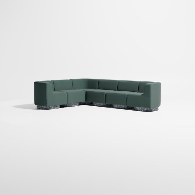 Confetti Modular Lounge - 6 Seater Corner Right | Recycled Plastic Base | Gibson Karlo | Design By Them ** Kvadrat Autumn 0971