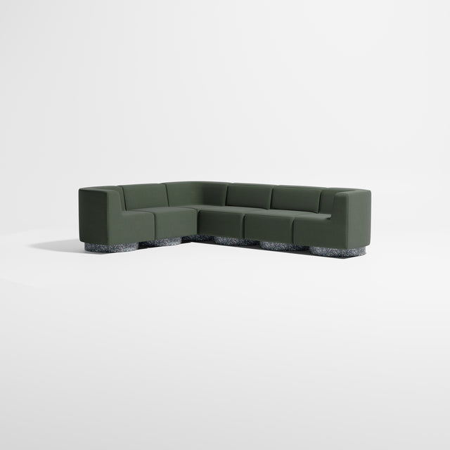 Confetti Modular Lounge - 6 Seater Corner Right | Recycled Plastic Base | Gibson Karlo | Design By Them ** Kvadrat Canvas 2 0996