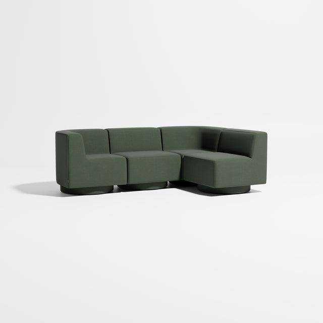 Confetti Modular Lounge - 4 Seater Corner Right | Upholstered Base | Gibson Karlo | Design By Them ** Kvadrat Canvas 2 0996