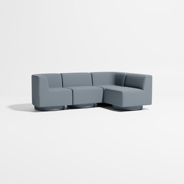 Confetti Modular Lounge - 4 Seater Corner Right | Upholstered Base | Gibson Karlo | Design By Them ** Maharam Merit 0012