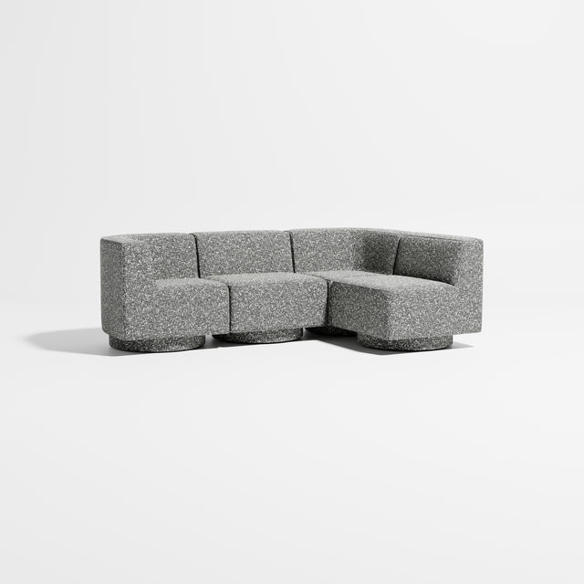 Confetti Modular Lounge - 4 Seater Corner Right | Upholstered Base | Gibson Karlo | Design By Them ** Kvadrat Zero 0004
