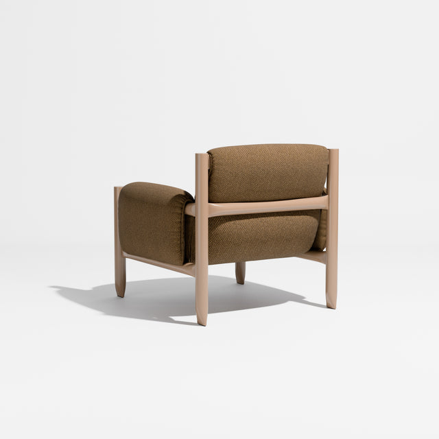 Cattle Armchair | Upholstered Armchair | Lounge Chair | Gibson Karlo | Design By Them | Camel Frame | Maharam Facet 011