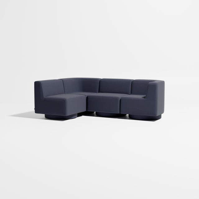 Confetti Modular Lounge - 4 Seater Corner Left | Upholstered Base | Gibson Karlo | Design By Them ** Kvadrat Canvas 2 0794