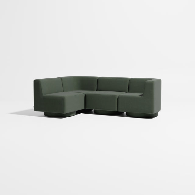 Confetti Modular Lounge - 4 Seater Corner Left | Upholstered Base | Gibson Karlo | Design By Them ** Kvadrat Canvas 2 0996