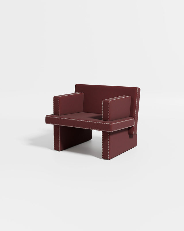 August Armchair | Upholstered | Designed by Gibson Karlo | Design By Them ** Maharam Merit 0039