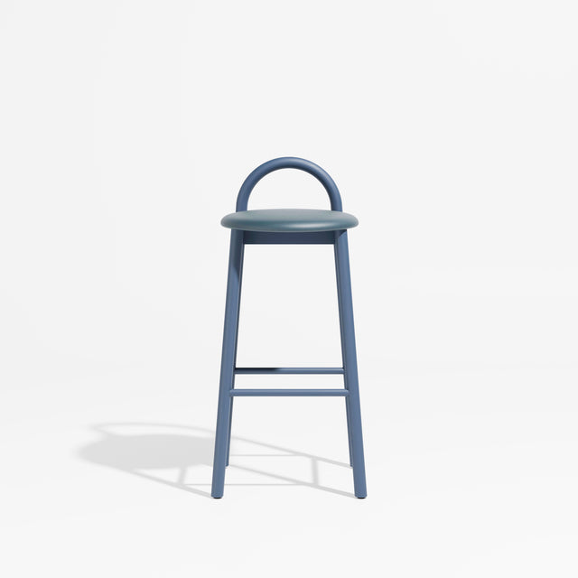 Bobby Bar Stool - Timber Upholstered with Seat Pad | Design By Them ** Knoll Prairie 051 / Steel Blue Ash
