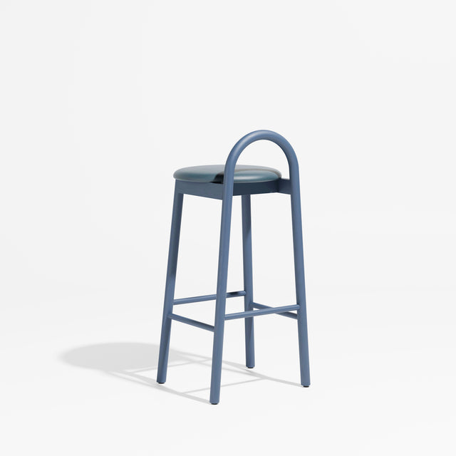 Bobby Bar Stool - Timber Upholstered with Seat Pad | Design By Them ** Knoll Prairie 051 / Steel Blue Ash