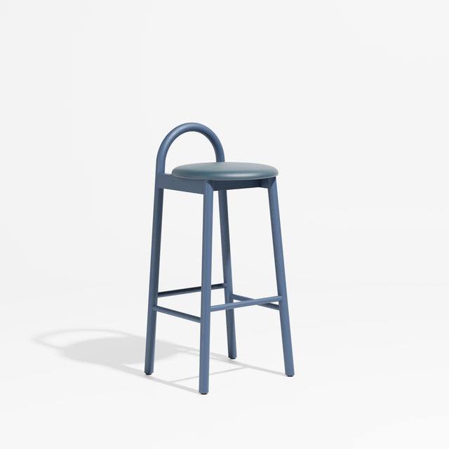 Bobby Bar Stool - Timber Upholstered with Seat Pad | Design By Them ** Knoll Prairie 051 / Steel Blue Ash