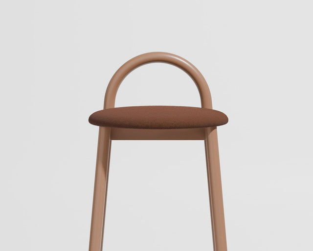 Bobby Bar Stool Metal Upholstered | Daniel Tucker | Design By Them | Maraham Merit 033 / Nutmeg