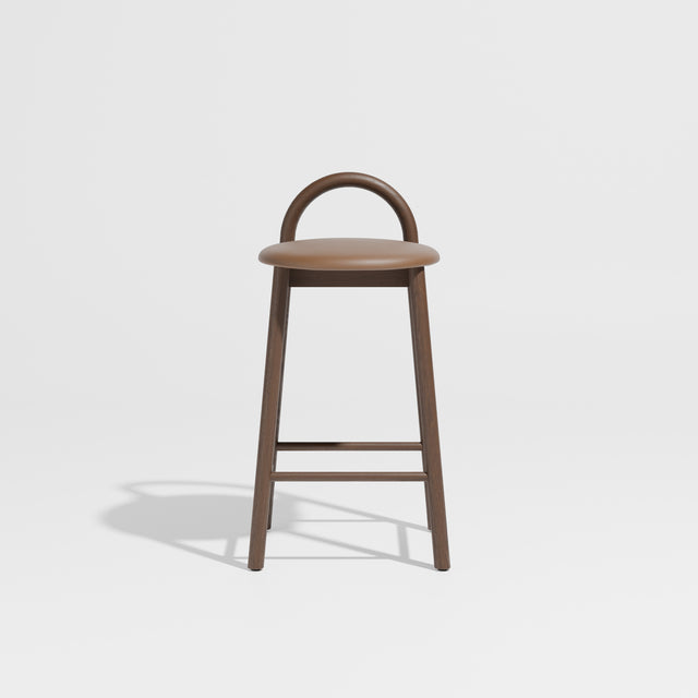 Bobby Timber Bar Counter Stool with Seat Pad | DesignByThem ** Knoll Prairie 027 / Smoked Oak
