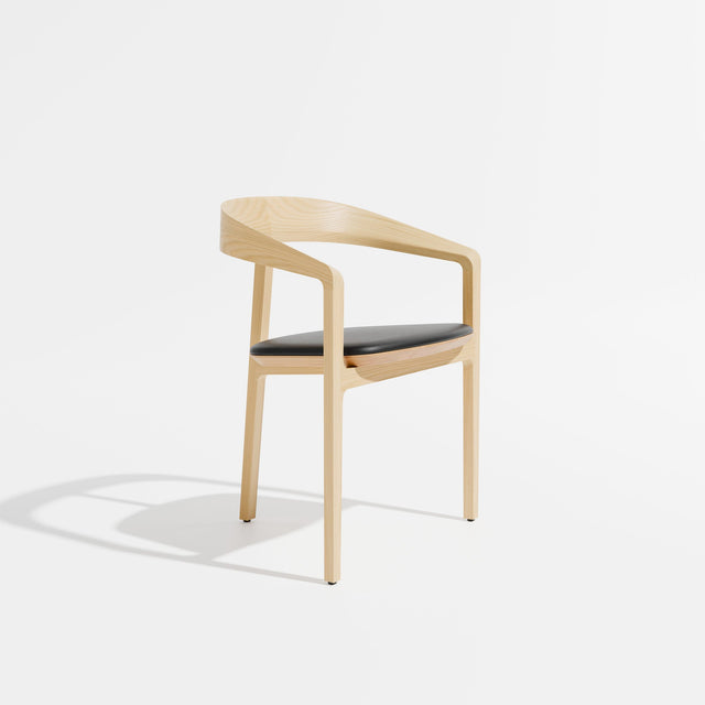 Bow Chair | Upholstered | Tom Fereday | Design By Them ** Imperia Aniline Leather Black