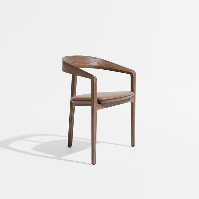 Bow Chair | Upholstered | Tom Fereday | Design By Them ** Imperia Aniline Leather Camel