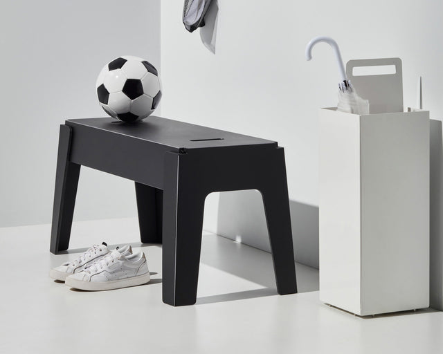 Black Butter Bench | 80% Recycled Plastic Indoor Outdoor Benches | Nicholas Karlovasitis & Sarah Gibson | DesignByThem