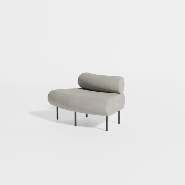 Cabin Seat Modular Curve 45 Outer | Upholstered | Gibson Karlo | Design By Them ** Kvadrat Canvas 2 0124