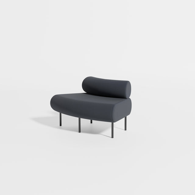 Cabin Seat Modular Curve 45 Outer | Upholstered | Gibson Karlo | Design By Them ** Kvadrat Canvas 2 0794