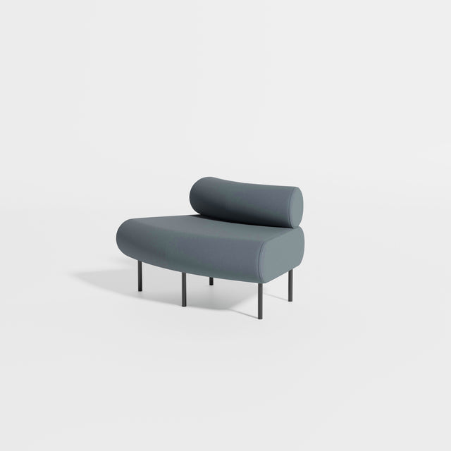Cabin Seat Modular Curve 45 Outer | Upholstered | Gibson Karlo | Design By Them ** Maharam Merit 012
