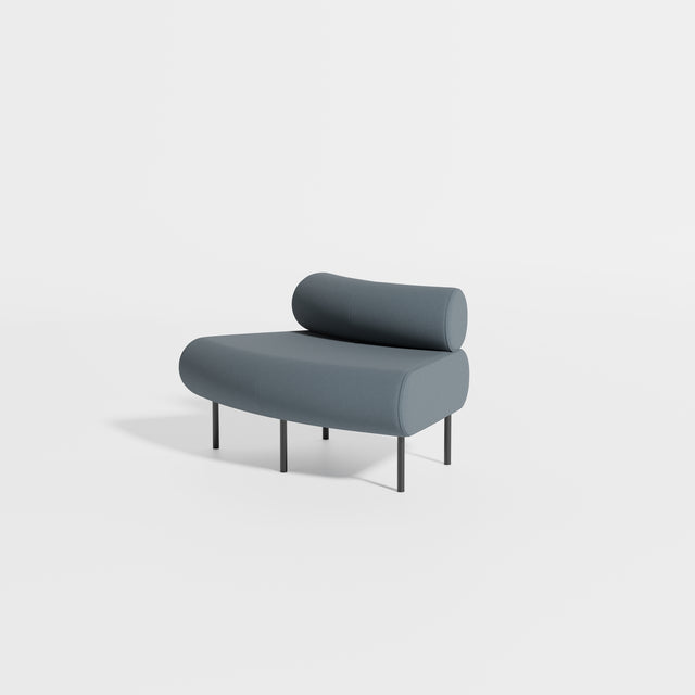 Cabin Seat Modular Curve 45 Outer | Upholstered | Gibson Karlo | Design By Them ** Maharam Merit 012
