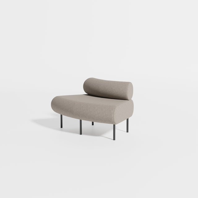 Cabin Seat Modular Curve 45 Outer | Upholstered | Gibson Karlo | Design By Them ** Maharam Merit 028