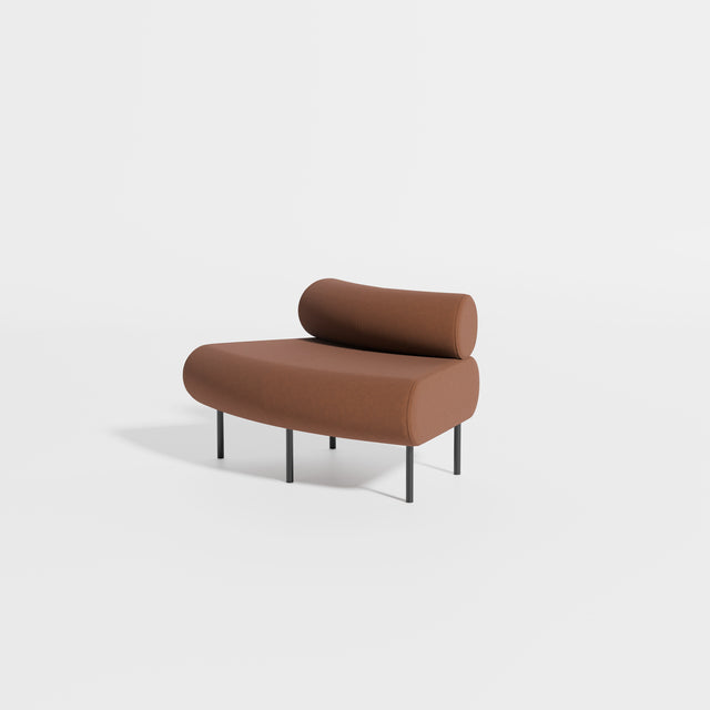 Cabin Seat Modular Curve 45 Outer | Upholstered | Gibson Karlo | Design By Them ** Maharam Merit 045