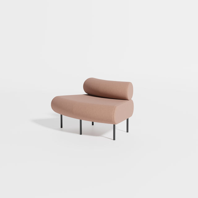 Cabin Seat Modular Curve 45 Outer | Upholstered | Gibson Karlo | Design By Them ** Maharam Merit 036