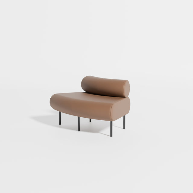 Cabin Seat Modular Curve 45 Outer | Upholstered | Gibson Karlo | Design By Them ** Knoll Prairie 027