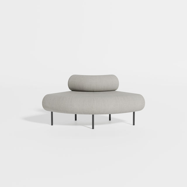 Cabin Seat Modular Curve 90 Outer | Upholstered | Gibson Karlo | Design By Them ** Kvadrat Canvas 2 0124