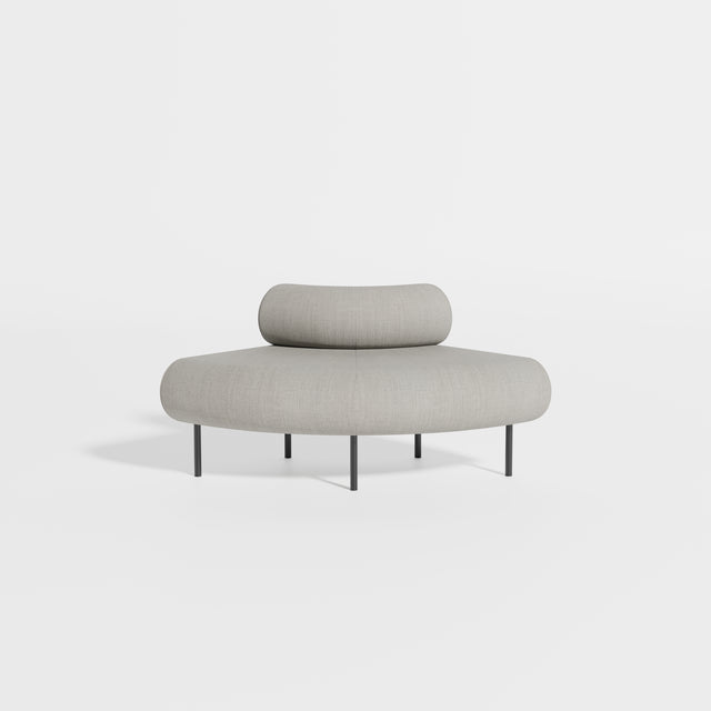 Cabin Seat Modular Curve 90 Outer | Upholstered | Gibson Karlo | Design By Them ** Kvadrat Canvas 2 0124