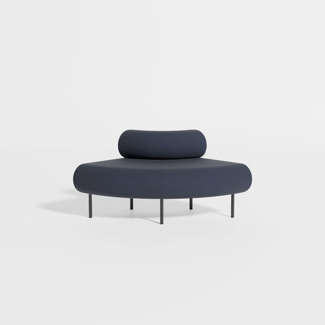 Cabin Seat Modular Curve 90 Outer | Upholstered | Gibson Karlo | Design By Them ** Kvadrat Canvas 2 0794