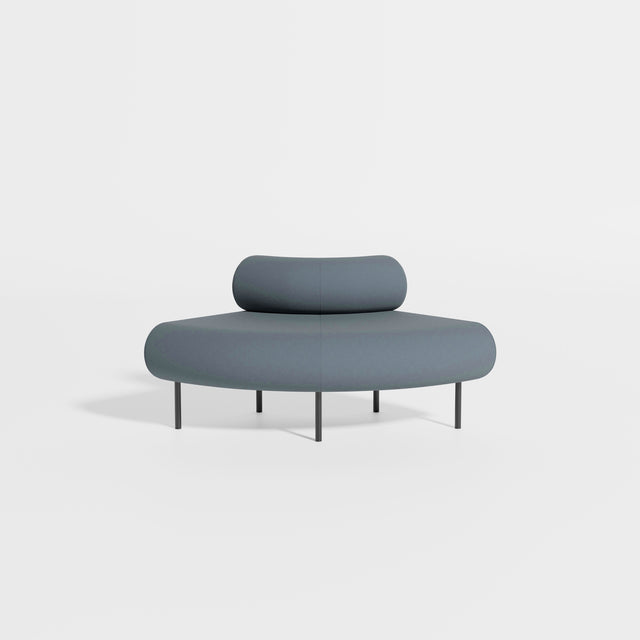 Cabin Seat Modular Curve 90 Outer | Upholstered | Gibson Karlo | Design By Them ** Maharam Merit 012