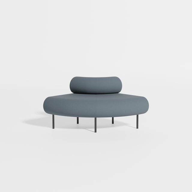 Cabin Seat Modular Curve 90 Outer | Upholstered | Gibson Karlo | Design By Them ** Maharam Merit 012