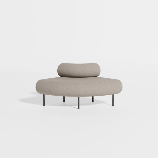 Cabin Seat Modular Curve 90 Outer | Upholstered | Gibson Karlo | Design By Them ** Maharam Merit 028