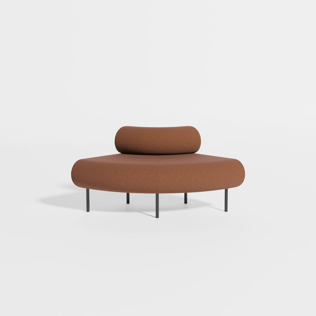 Cabin Seat Modular Curve 90 Outer | Upholstered | Gibson Karlo | Design By Them ** Maharam Merit 033