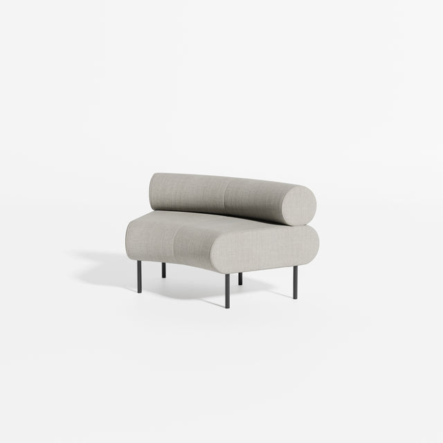 Cabin Seat Modular Curve 45 | Upholstered Lounge | Designed by Gibson Karlo | Design By Them ** Kvadrat Canvas 0124