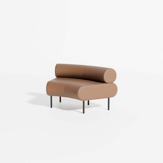 Cabin Seat Modular Curve 45 | Upholstered Lounge | Designed by Gibson Karlo | Design By Them ** Knoll Prairie 027