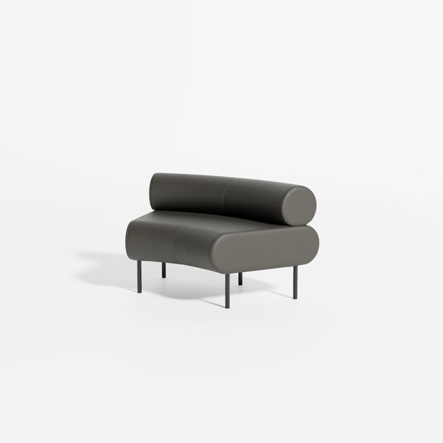 Cabin Seat Modular Curve 45 | Upholstered Lounge | Designed by Gibson Karlo | Design By Them ** Knoll Prairie 034