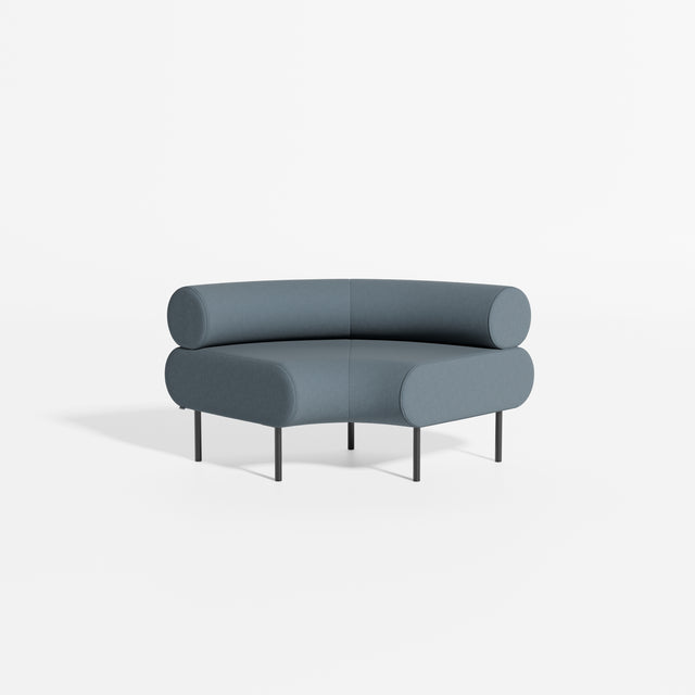 Cabin Seat Modular Curve 90 | Upholstered Lounge | Designed by Gibson Karlo | Design By Them ** Maharam Merit 0012