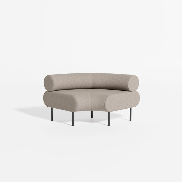 Cabin Seat Modular Curve 90 | Upholstered Lounge | Designed by Gibson Karlo | Design By Them ** Maharam Merit 0028