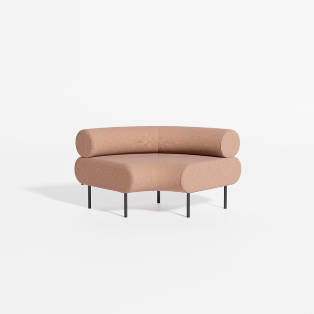 Cabin Seat Modular Curve 90 | Upholstered Lounge | Designed by Gibson Karlo | Design By Them ** Maharam Merit 0036