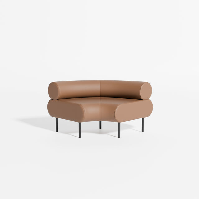 Cabin Seat Modular Curve 90 | Upholstered Lounge | Designed by Gibson Karlo | Design By Them ** Knoll Prairie 027