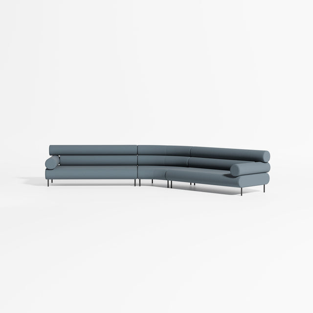 Cabin Soft Modular Lounge - 6 Seater Angle | Upholstery | Gibson Karlo | DesignByThem ** Maharam Merit 012
