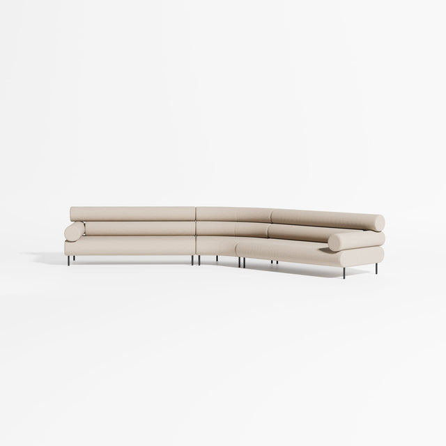 Cabin Soft Modular Lounge - 6 Seater Angle | Upholstery | Gibson Karlo | DesignByThem ** Maharam Merit 030