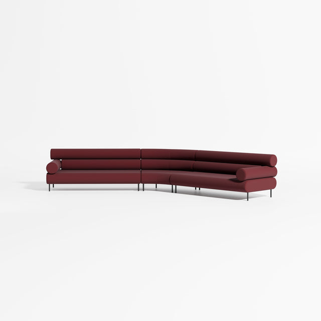 Cabin Soft Modular Lounge - 6 Seater Angle | Upholstery | Gibson Karlo | DesignByThem ** Maharam Merit 039