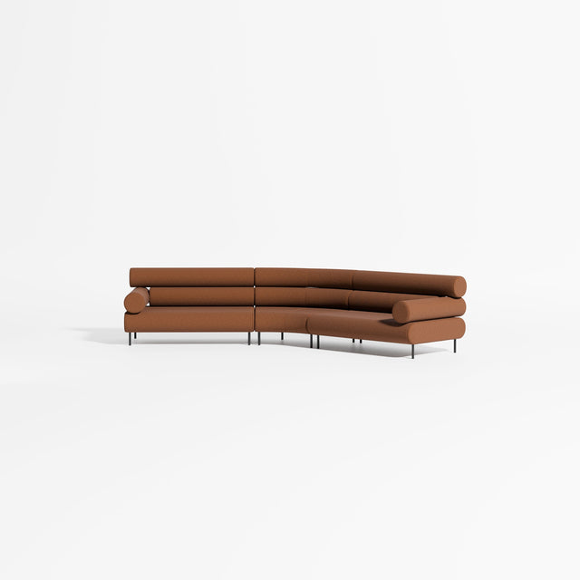 Cabin Soft Modular Lounge - 5 Seater Angle | Upholstery | Gibson Karlo | Design By Them ** Maharam Merit 033