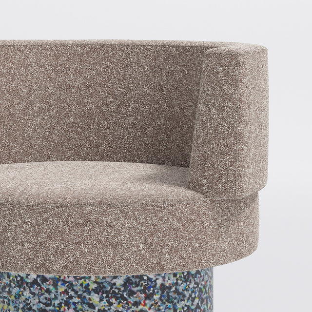 Confetti Tub Chair | Recycled Plastic Base | Gibson Karlo | Design By Them ** Kvadrat Zero 0009