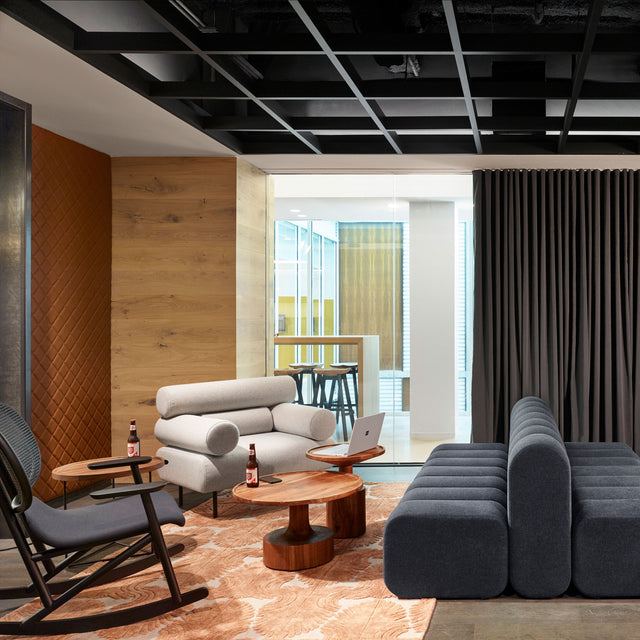 Cabin Armchair at Dropbox Austin by Perkins & Will | DesignByThem | Gallery