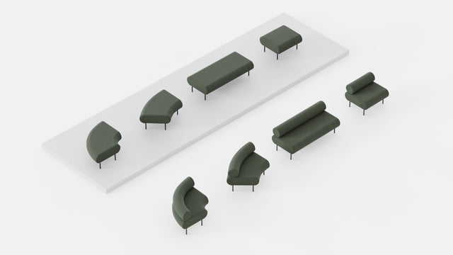 Cabin Seat Modular Lounges | Upholstery | Gibson Karlo for DesignByThem | DesignByThem | Gallery