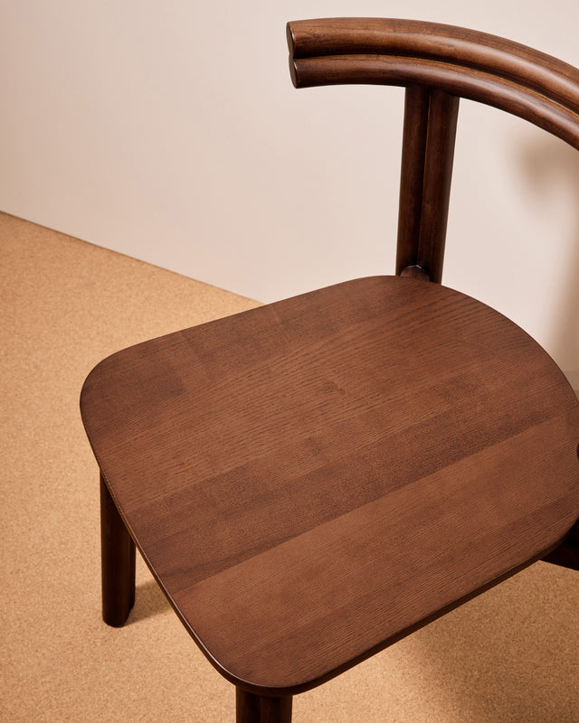 Smoked Ash Twill Chair | Stacking Timber Dining Seat | Gibson Karlo | Design By Them